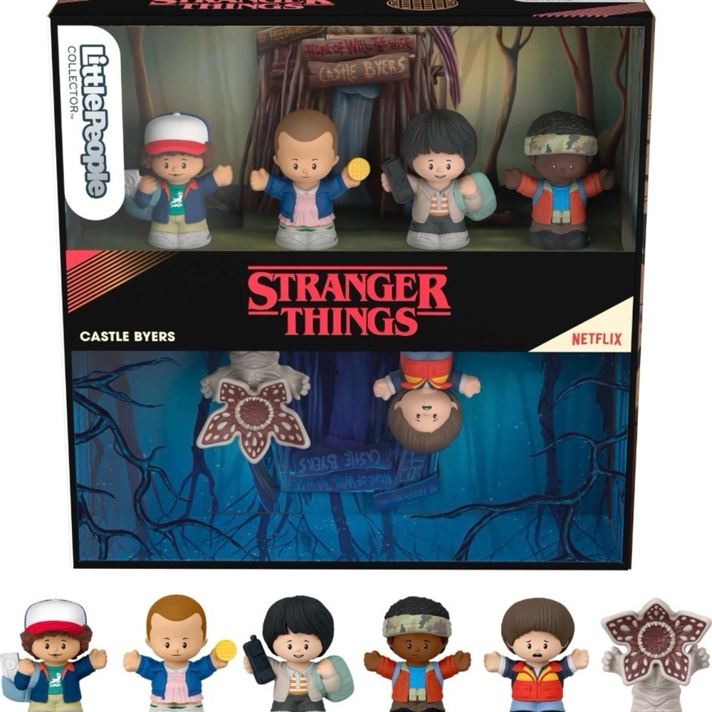 NIB Little People Stranger Things Castle Byers Figure Set